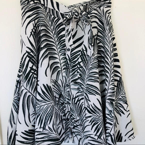 NWT Anthropologie Hutch Tropical Palm Fern Skirt - Picture 2 of 7